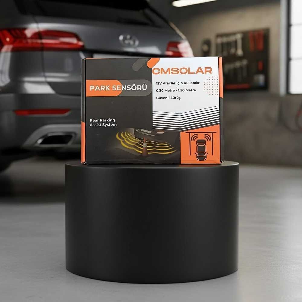 cm solar Park Sensörü 18mm Beyaz Dijital Ekranlı
